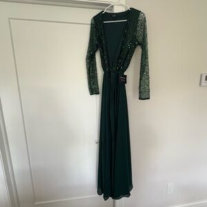 Green Sequin Soieblu Dress